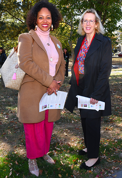 Kyra Hughes and Margaret Hughes represented the Mayor;s Office