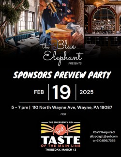 Blue Elephant hosts ‘Taste of the Main Line’ Sponsors Preview Party